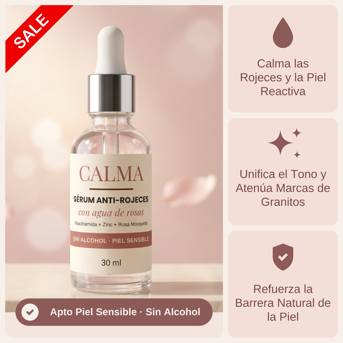 CALMA™ | Serum Facial que Empareja el tono y suaviza las marcas