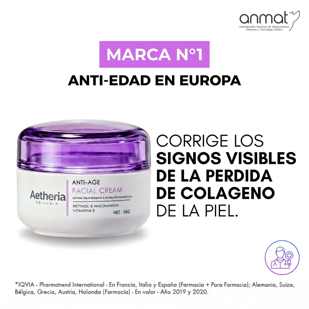 Aetheria Skincare™ | Crema facial Anti-Age