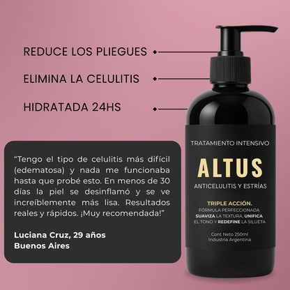 ALTUS COSMETICS | Cosmética Premium, reducción de celulitis, flacidez y arrugas