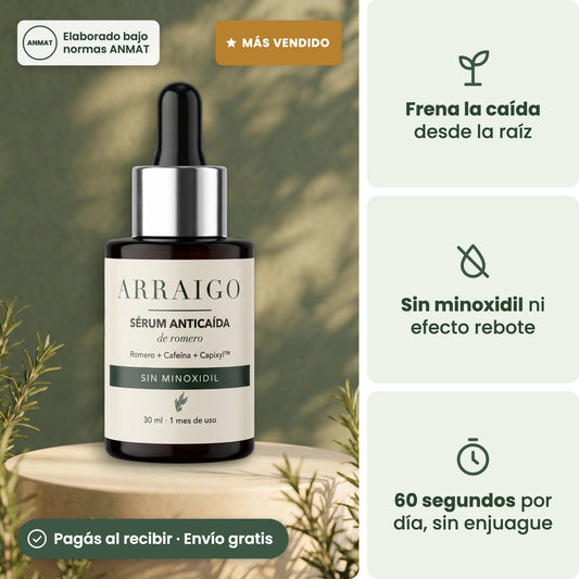 ARRAIGO sérum anticaída de romero sin minoxidil