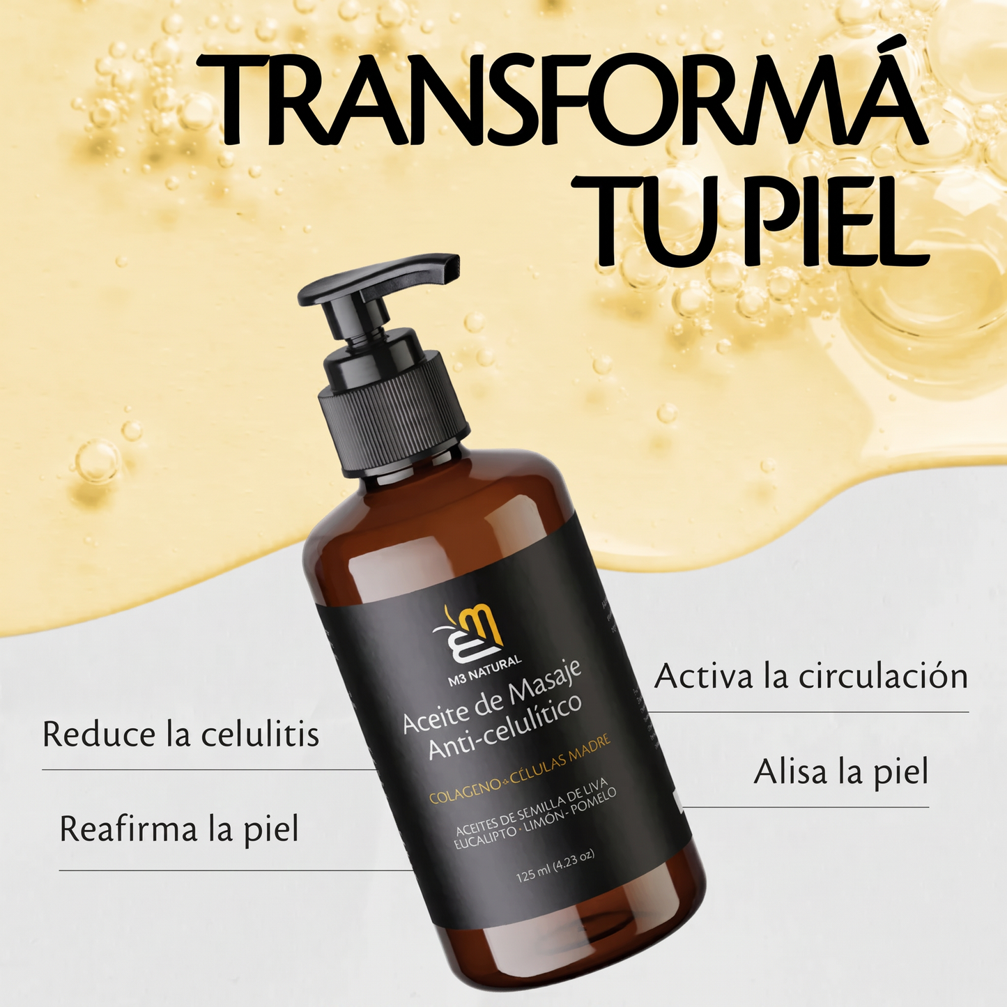Aceite Reafirmante Anti-celulítico M3 | 2x1!
