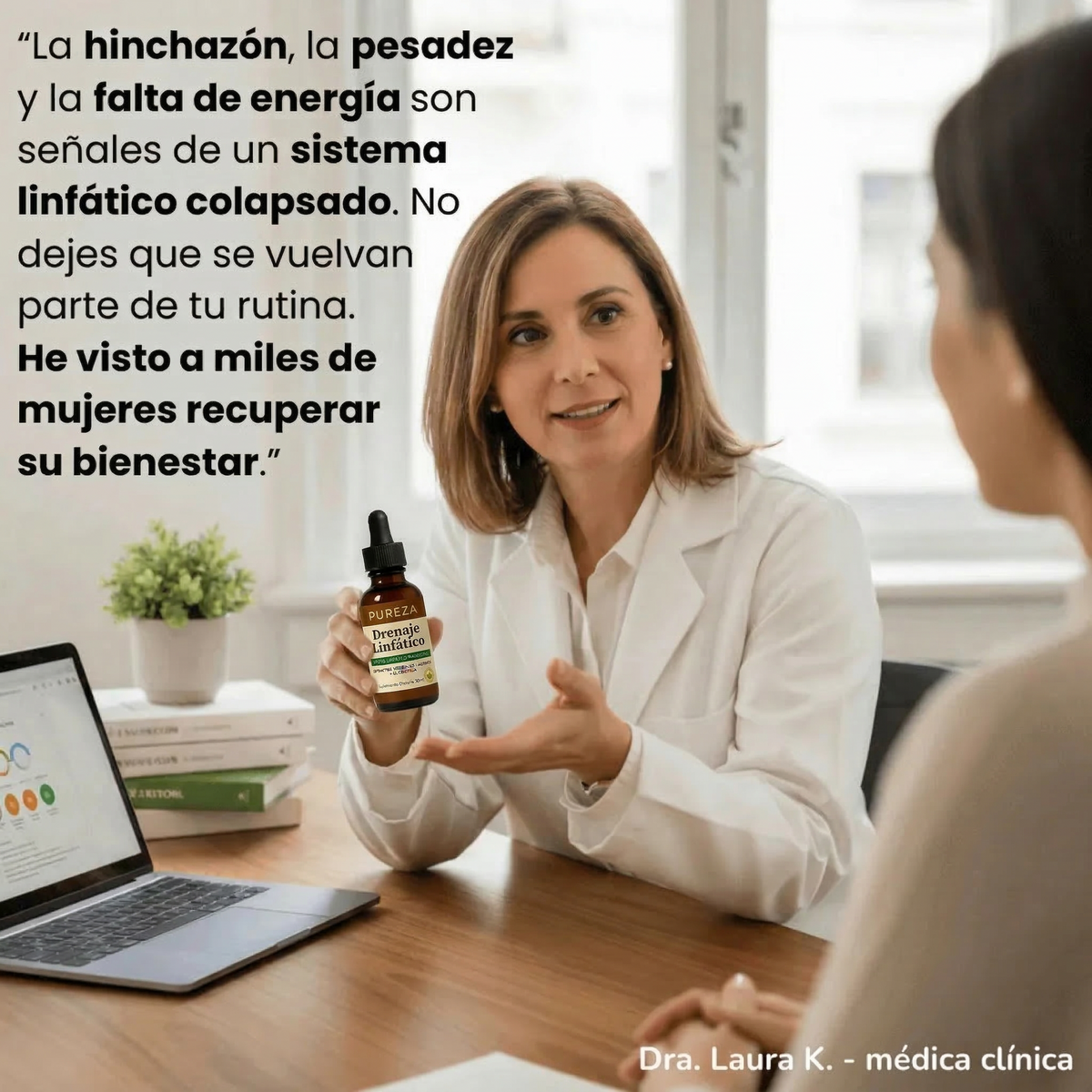 PurezaDrops™ | Drena Naturalmente la Hinchazón del Rostro, Abdomen y Piernas