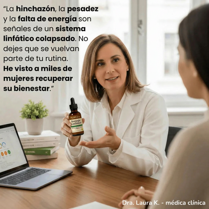 PurezaDrops™ | Drena Naturalmente la Hinchazón del Rostro, Abdomen y Piernas